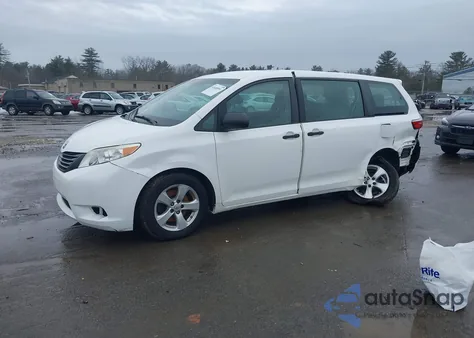2015 Toyota Sienna L 7 Passenger from USA, damaged, VIN 5TDZK3DC4FS539976